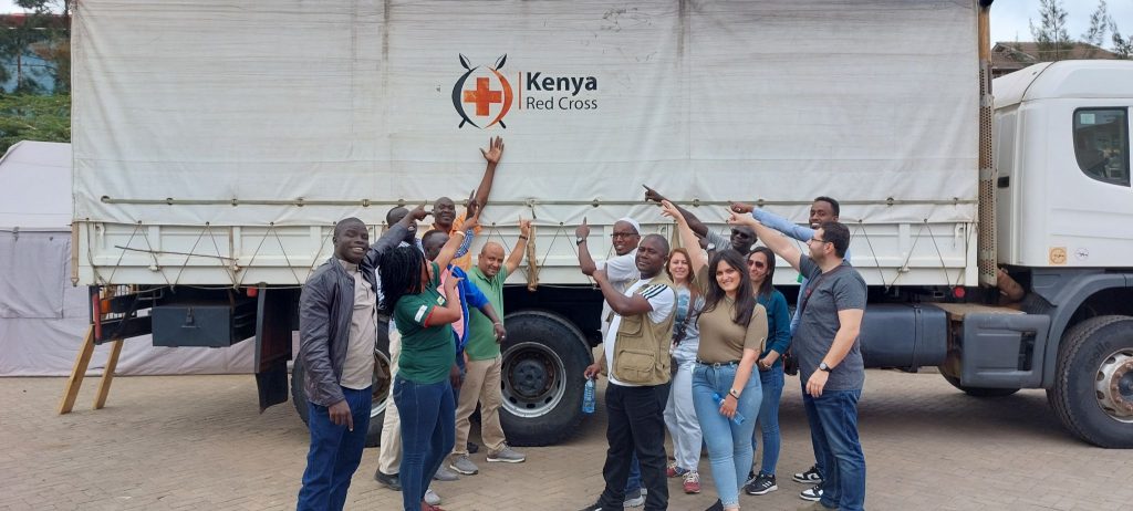 A group photo of our students visiting Kenya Red Cross in Nairobi.