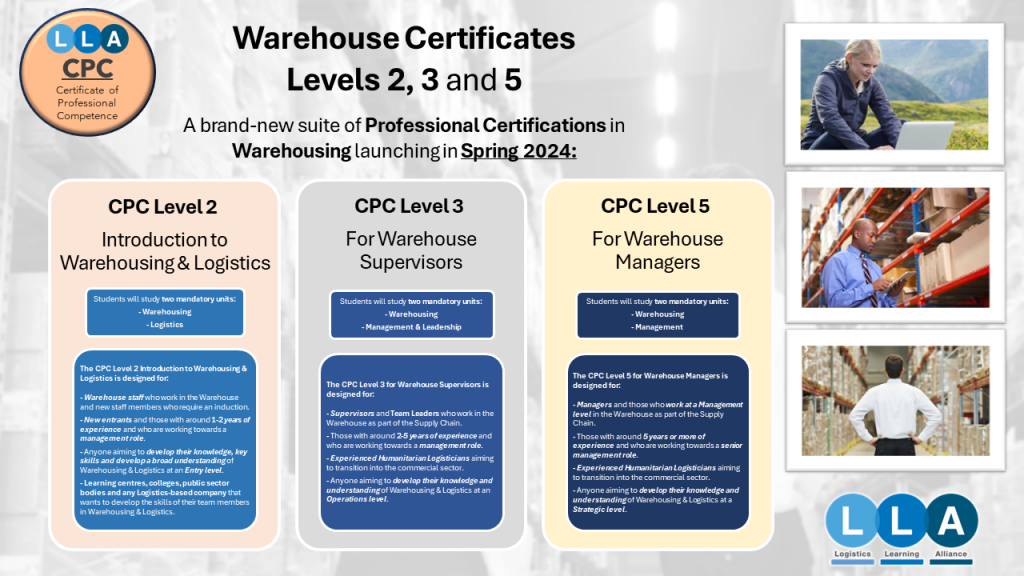 Whether you are new to the Warehouse sector or an experienced Supervisor or Manager aiming to develop your skills, we have a Certificate available for you!